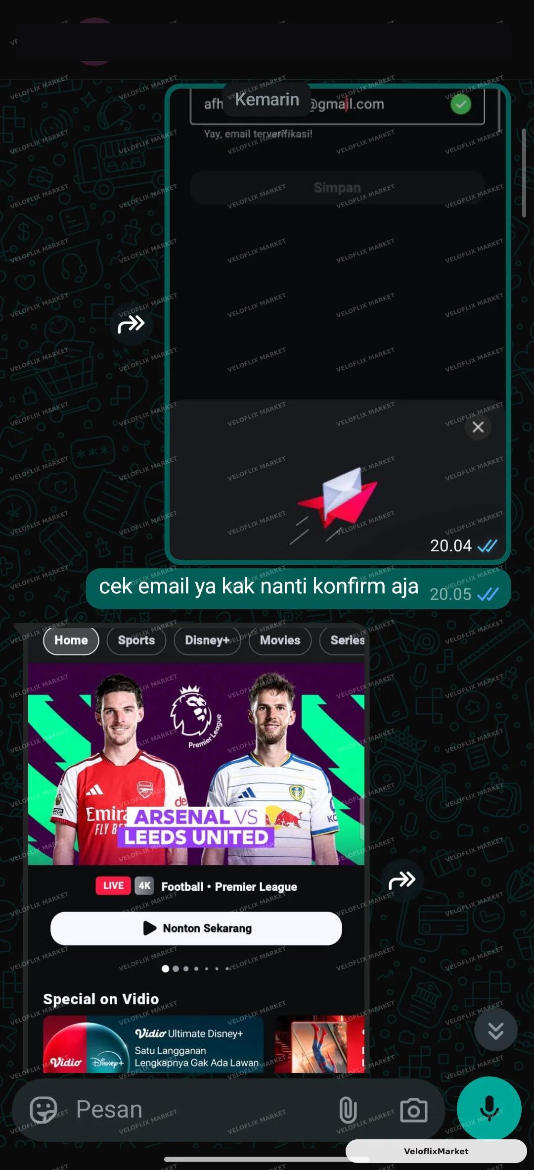 Vidio TV Platinum 1 Tahun