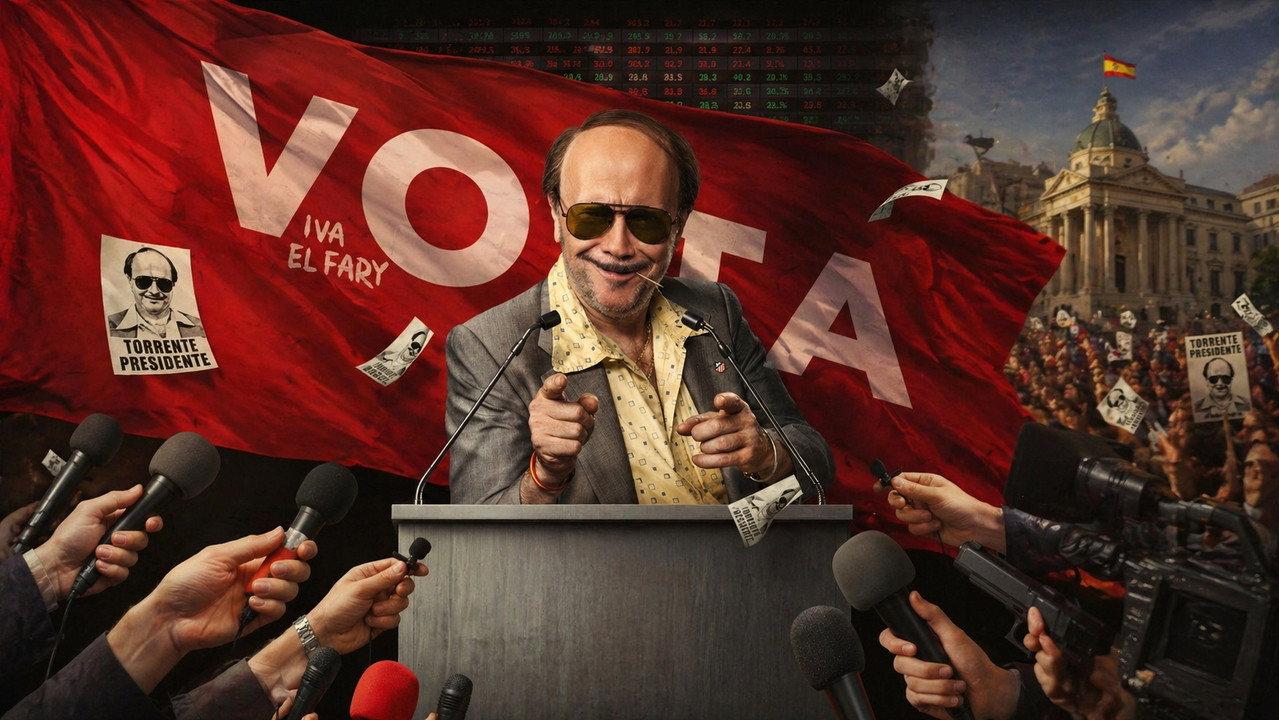 Torrente for President backdrop
