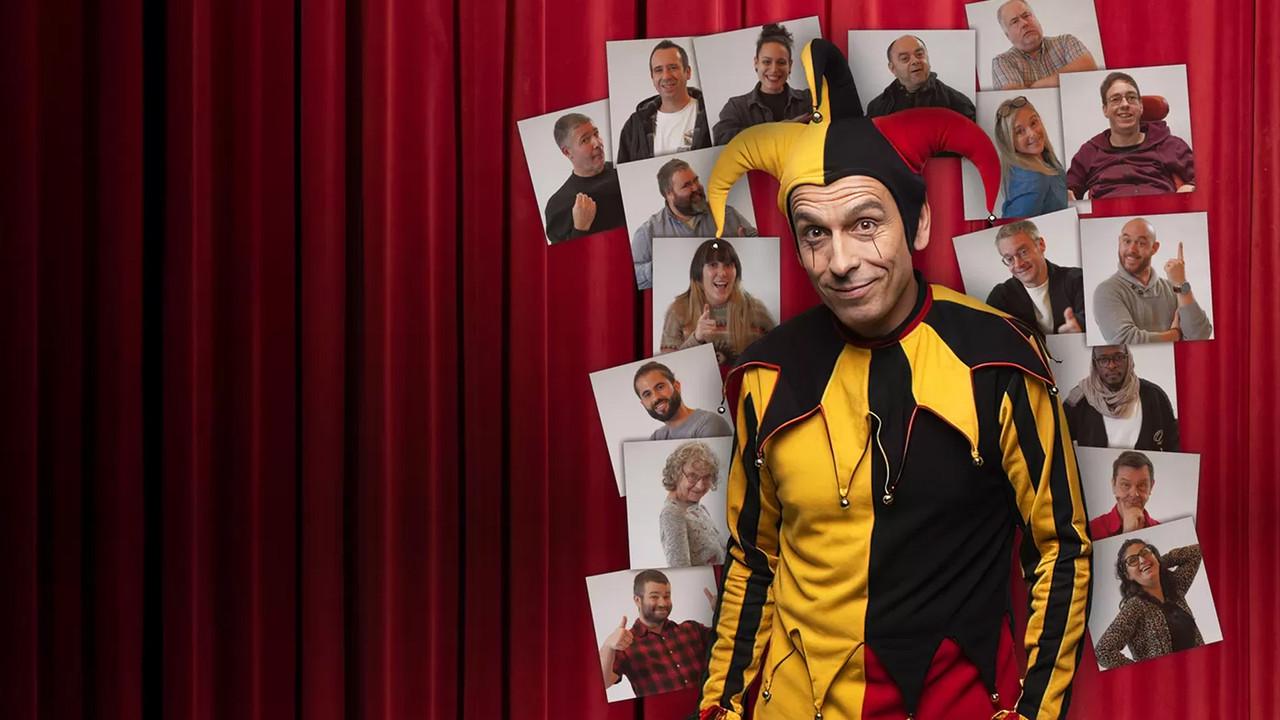 Noir, Joke, Rouge backdrop