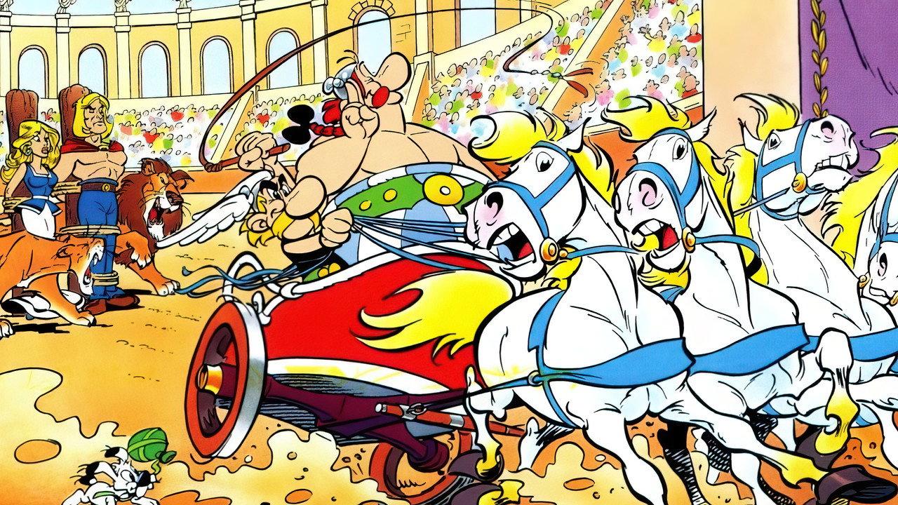 Asterix vs. Caesar backdrop