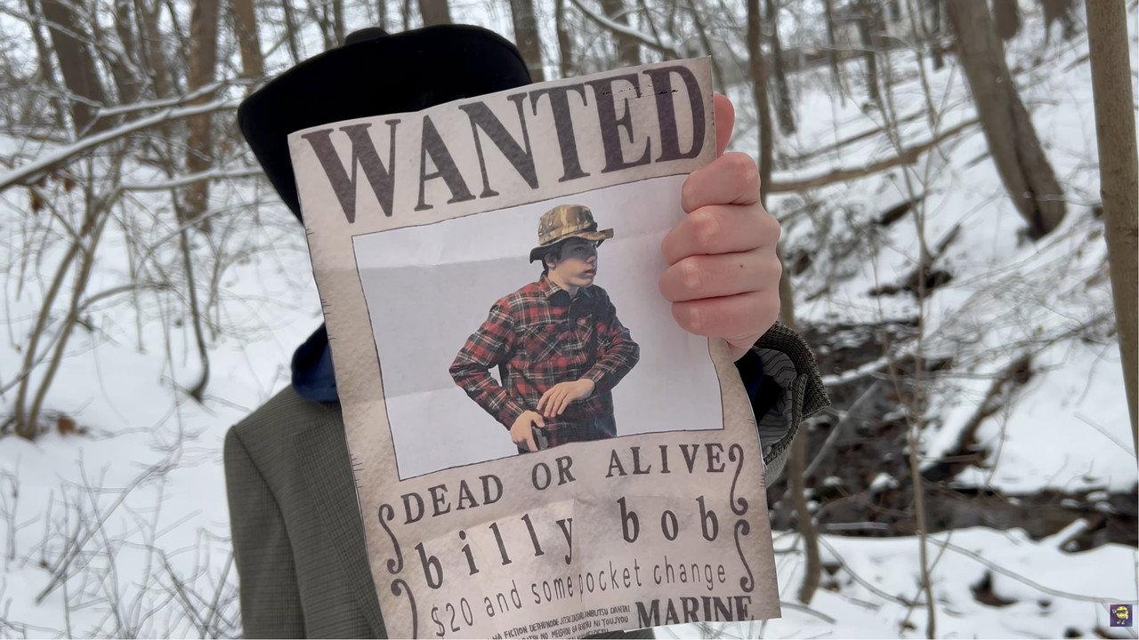 Cowboys In The Snow backdrop