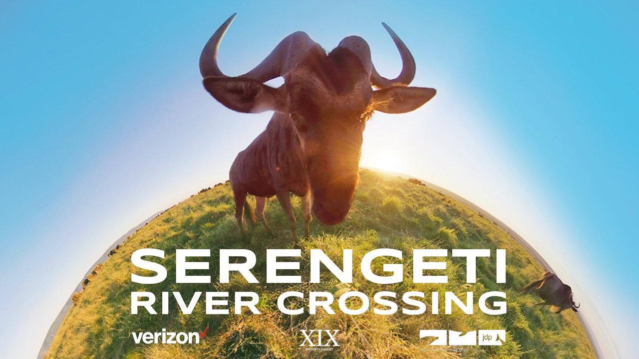 Serengeti River Crossing backdrop
