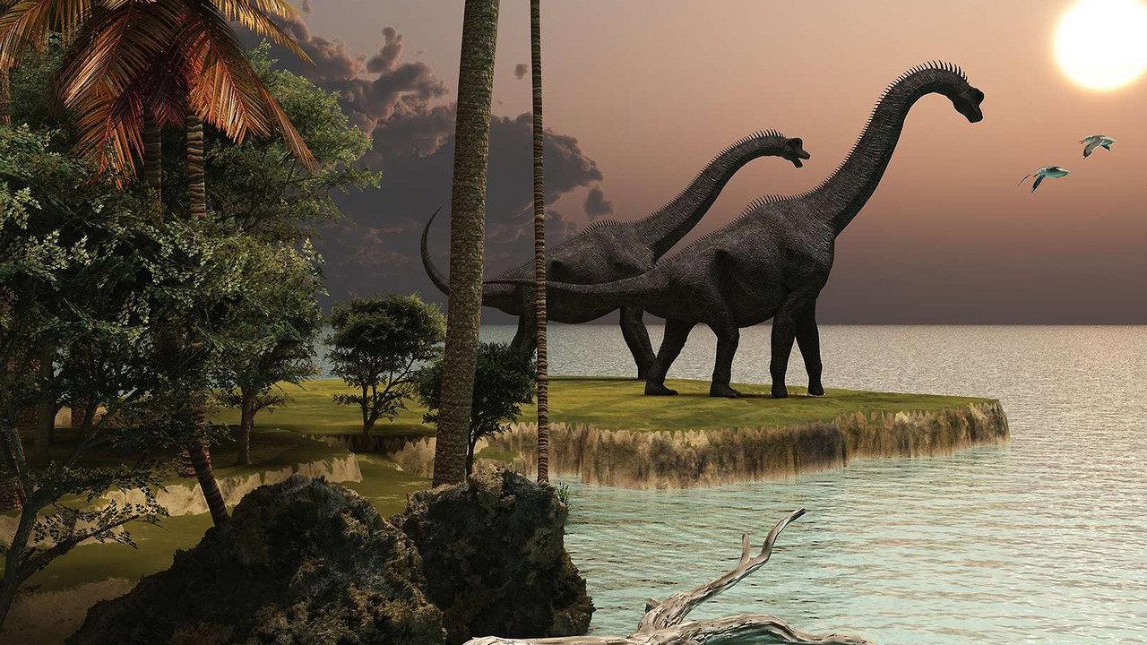 La vie des dinosaures backdrop