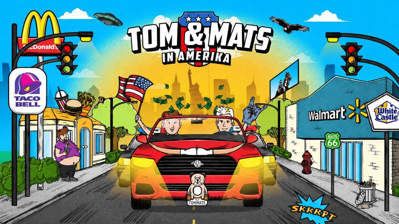 Tom & Mats in Amerika backdrop