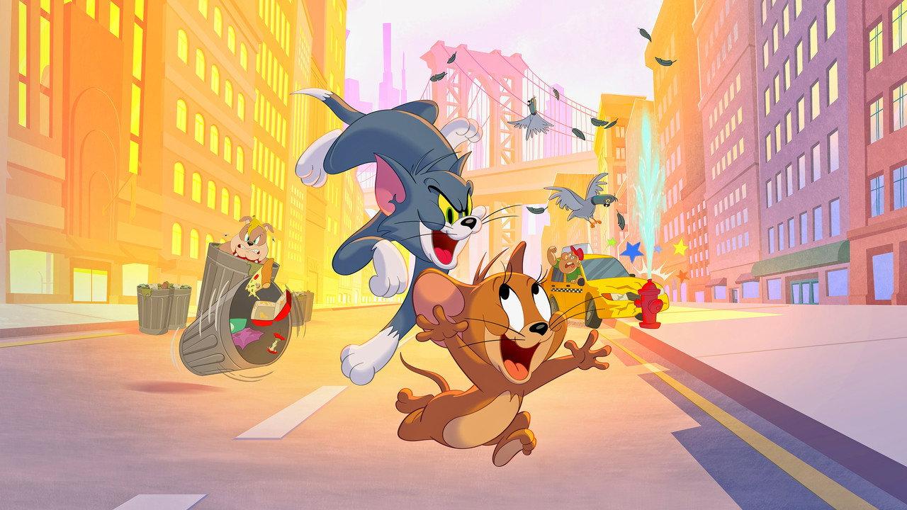 Tom and Jerry in New York backdrop