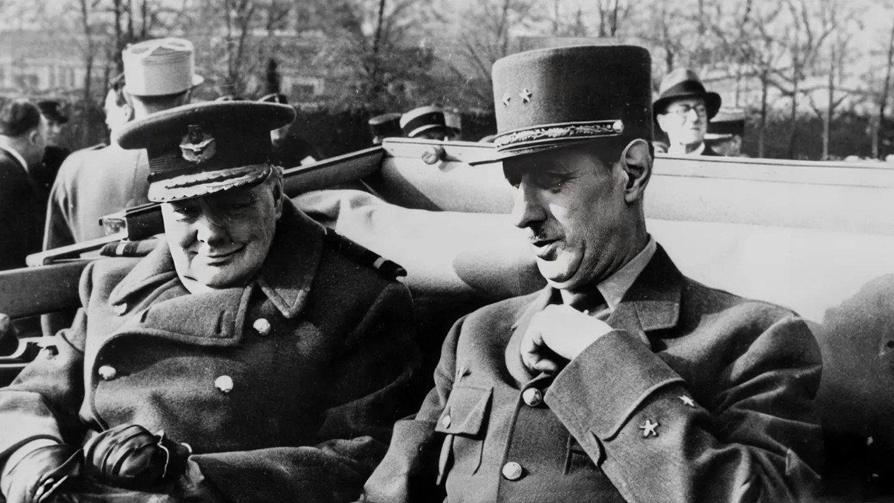 De Gaulle versus Churchill : mémoires de guerre, guerre des mémoires backdrop