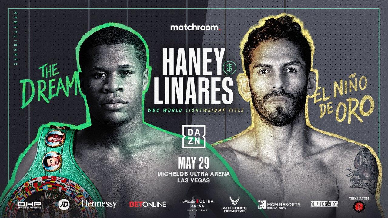 Devin Haney vs. Jorge Linares backdrop
