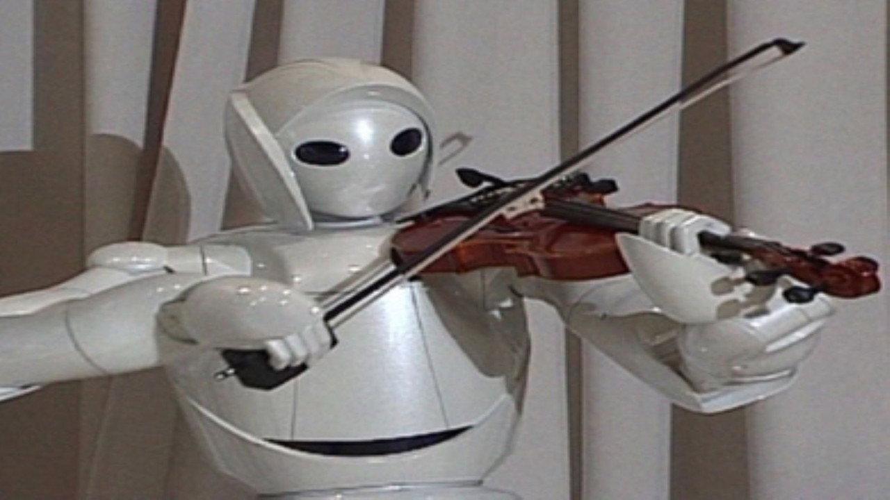 Robot world - A meeting with your alternate double backdrop