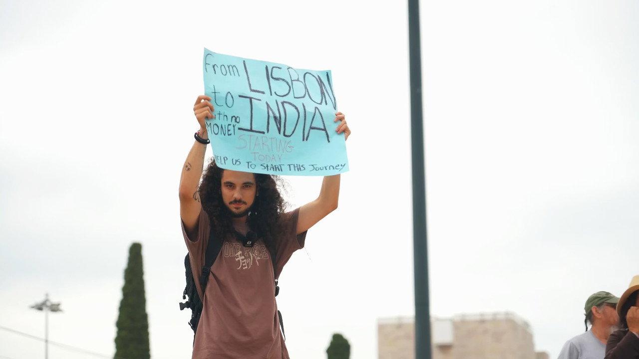 Going From Lisbon To India With No Money backdrop