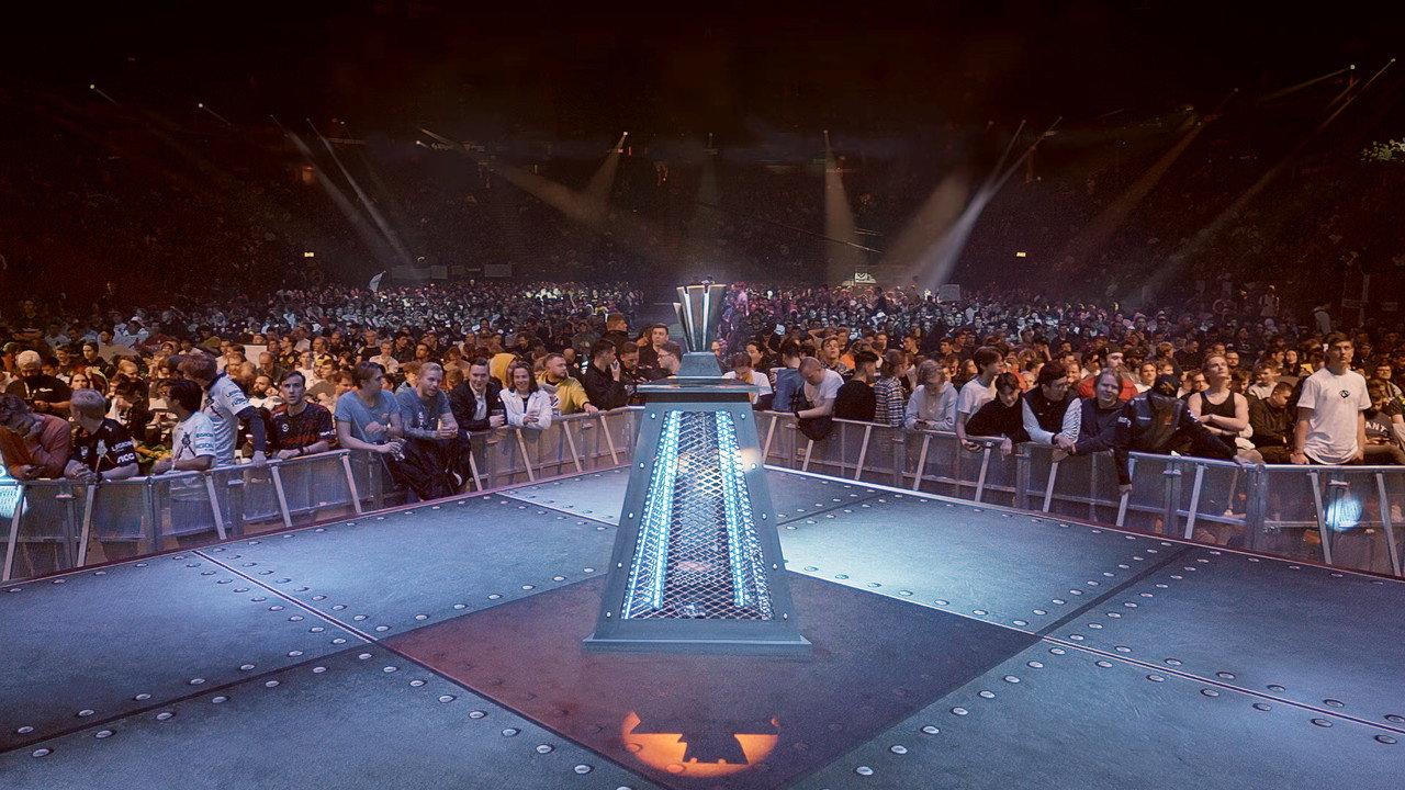 E-sports from within backdrop