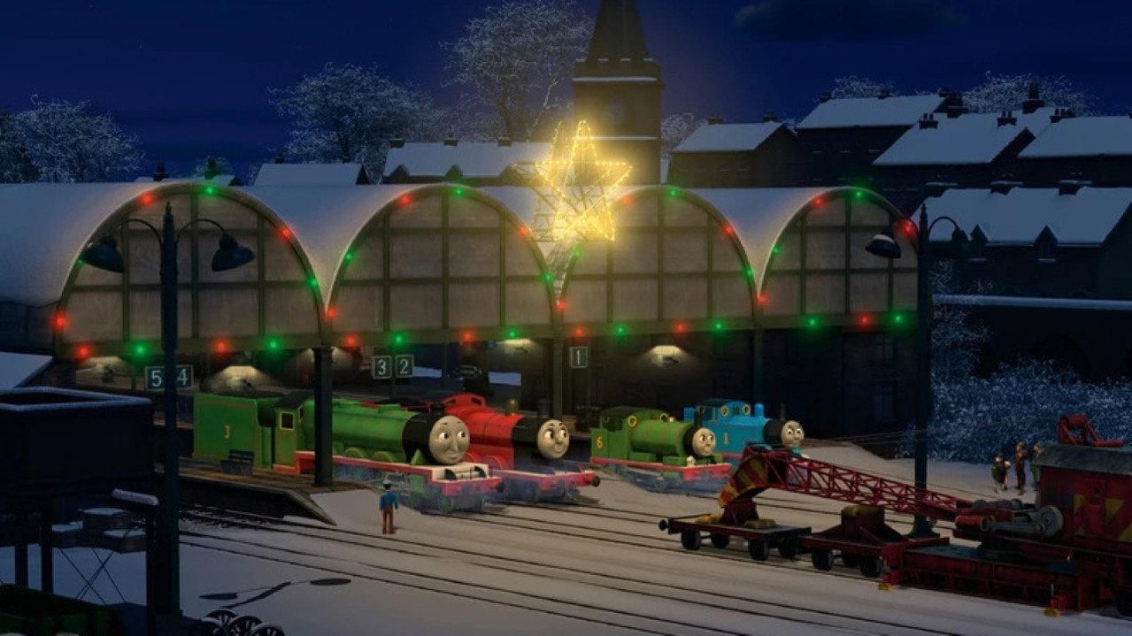 Thomas & Friends: Merry Winter Wish backdrop