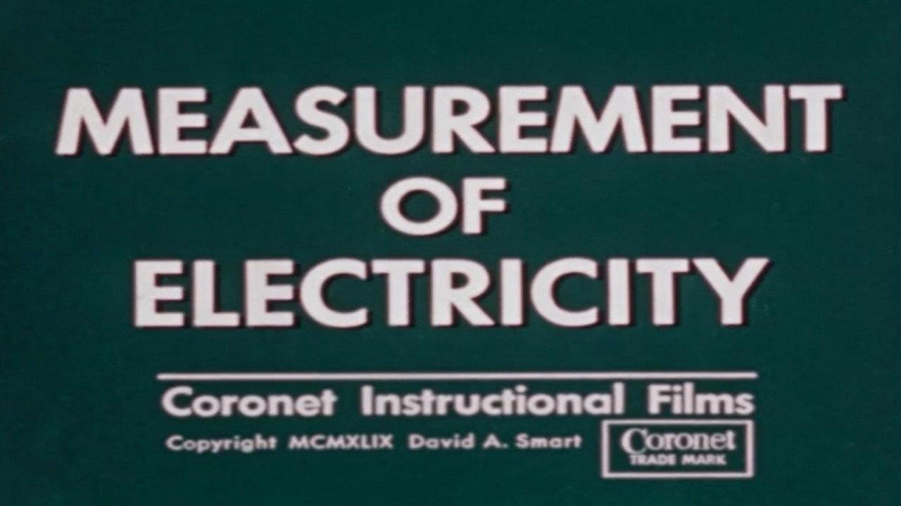 Measurement of Electricity backdrop