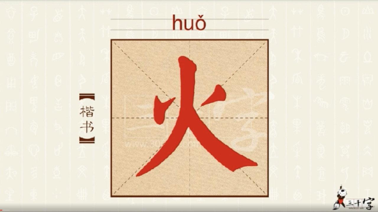 中华字课3000字 backdrop