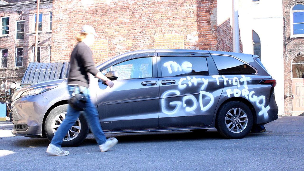 The City That God Forgot backdrop
