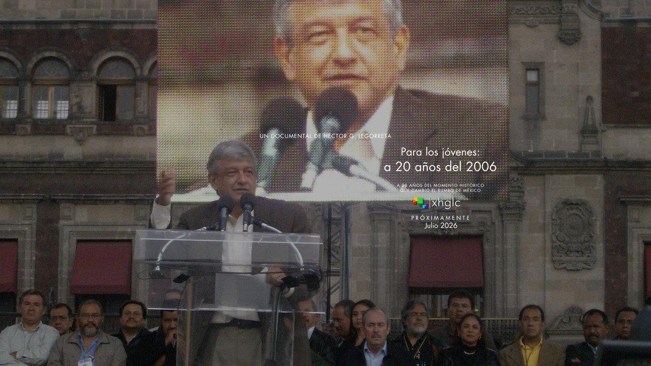 Para los jóvenes: a 20 años del 2006 backdrop