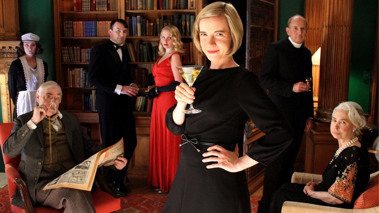 A Very British Murder with Lucy Worsley backdrop