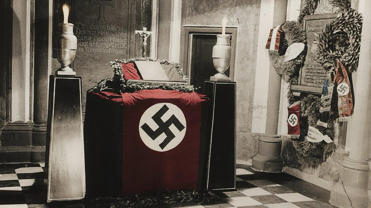 The Nazi Jesus backdrop