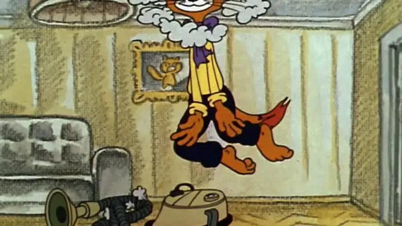 Leopold the Cat's Television backdrop