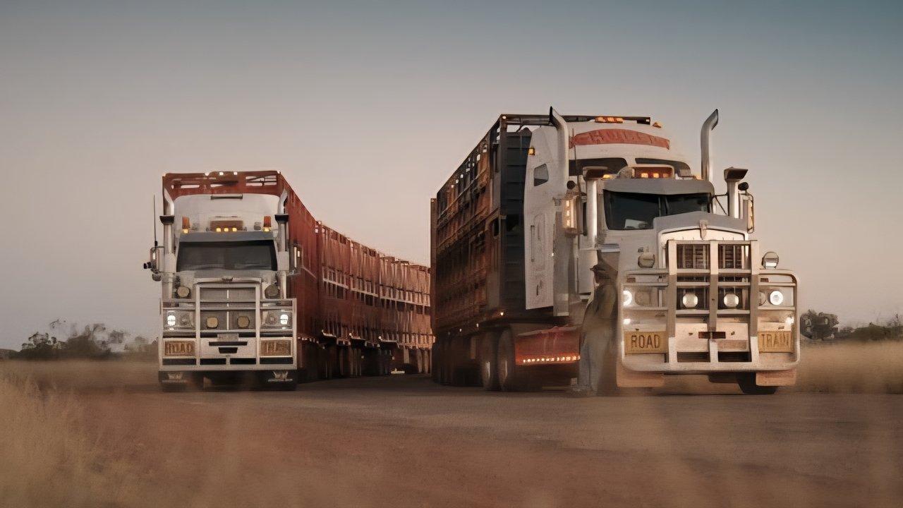 Aussie Road Train Truckers backdrop