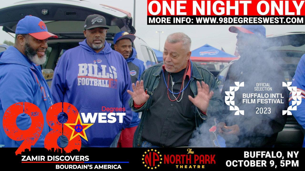 98 Degrees West - Zamir Discovers Bourdain's America backdrop