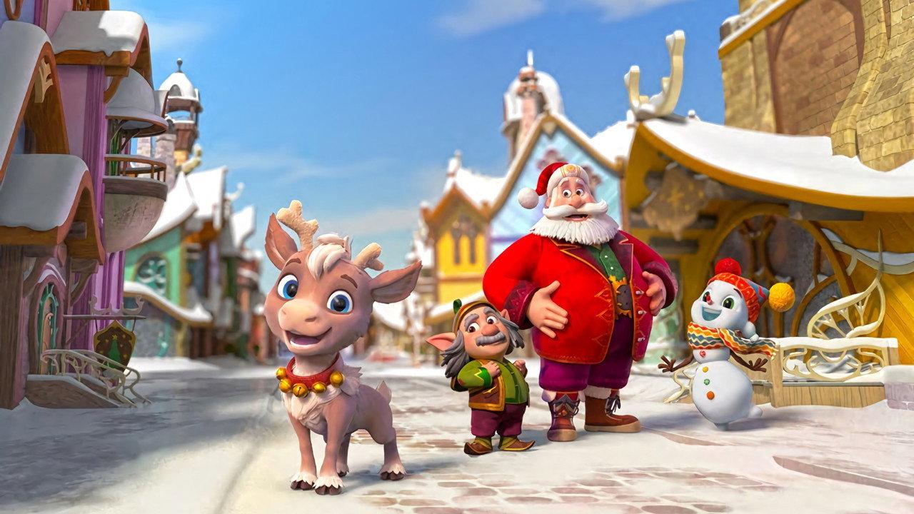 Reindeer in Here backdrop
