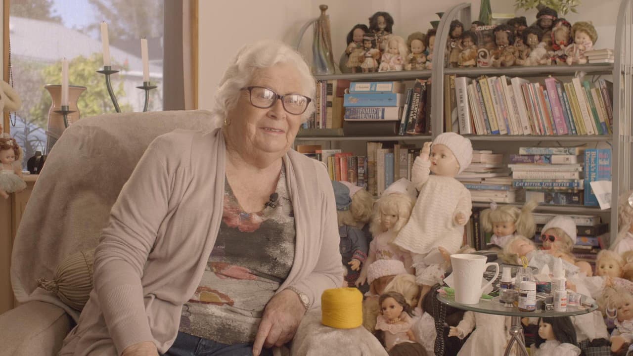 Edith Gibson has 3000 Dolls backdrop