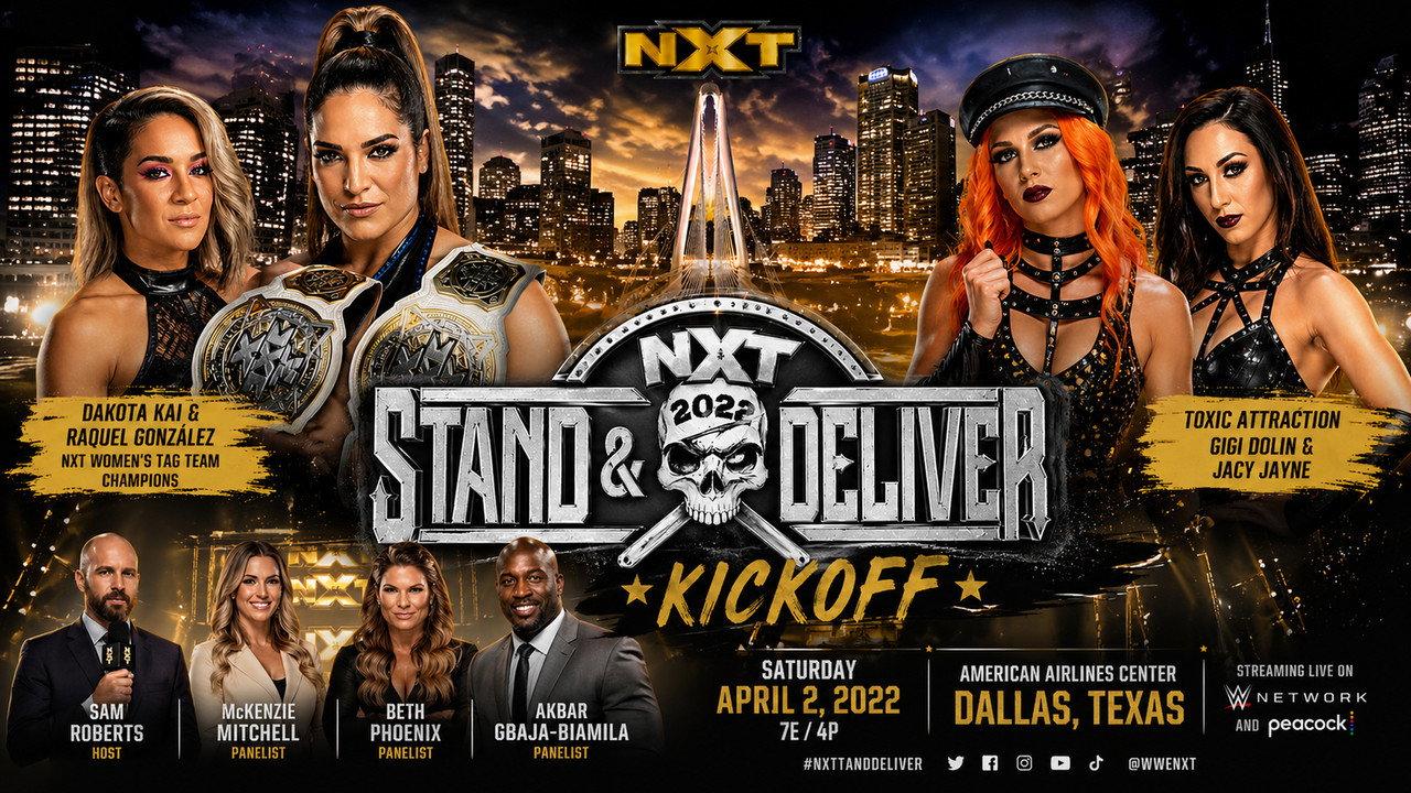 WWE NXT Stand & Deliver Kickoff backdrop