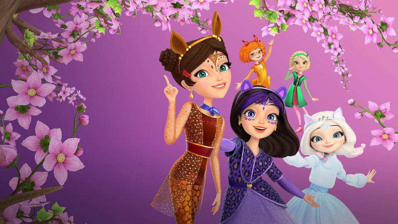The Princesses and the Mysterious Guest backdrop