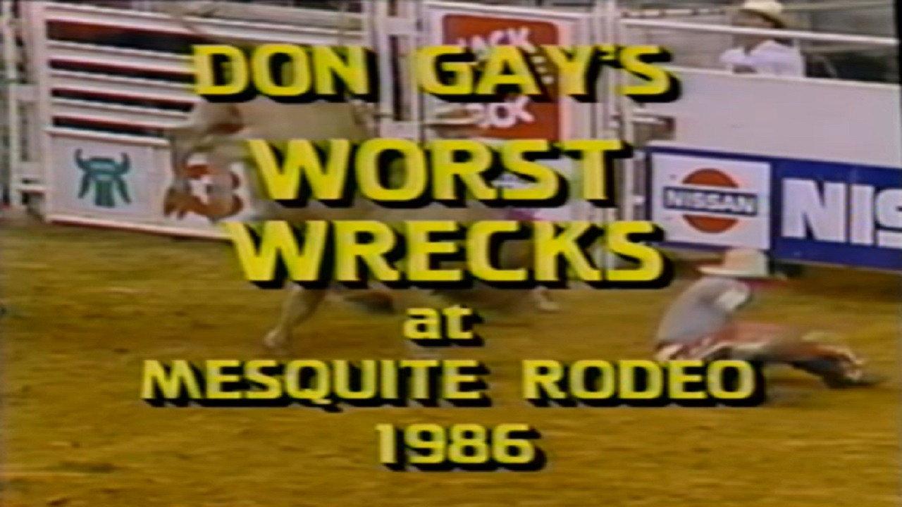 Don Gay's Worst Wrecks at Mesquite Rodeo 1986 backdrop