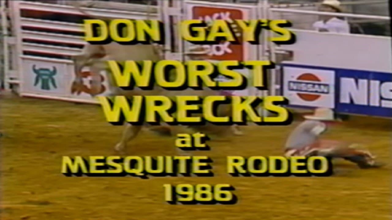 Don Gay's Worst Wrecks at Mesquite Rodeo 1986 backdrop
