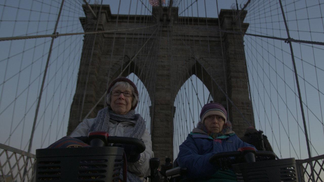 Two Raging Grannies backdrop