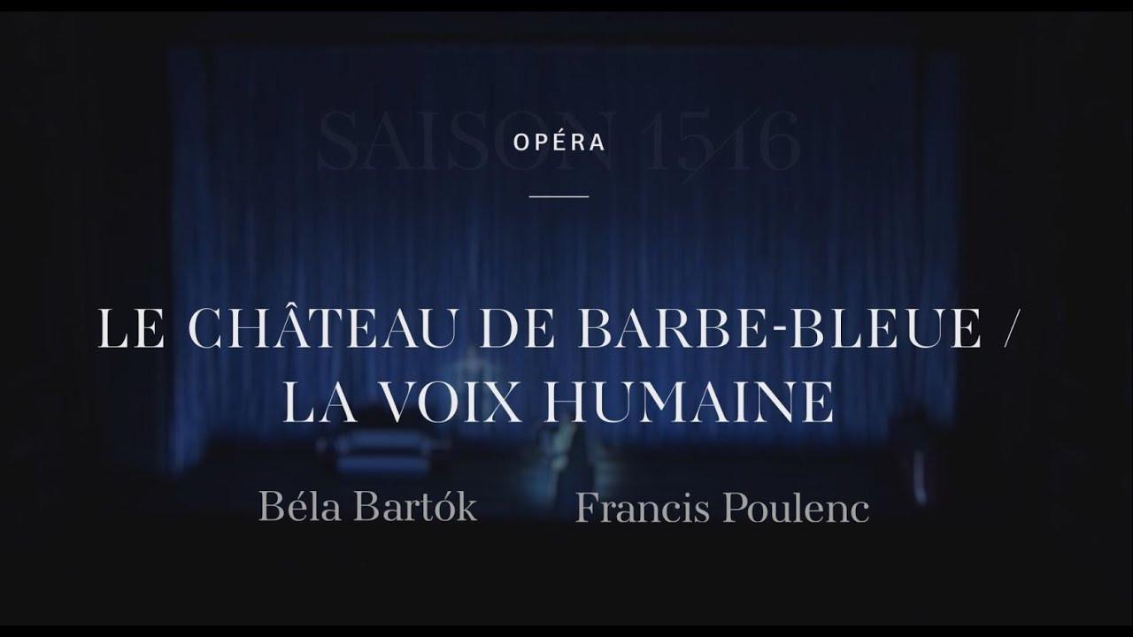 Poulenc's The Human Voice / Bartók's Bluebeard's Castle backdrop