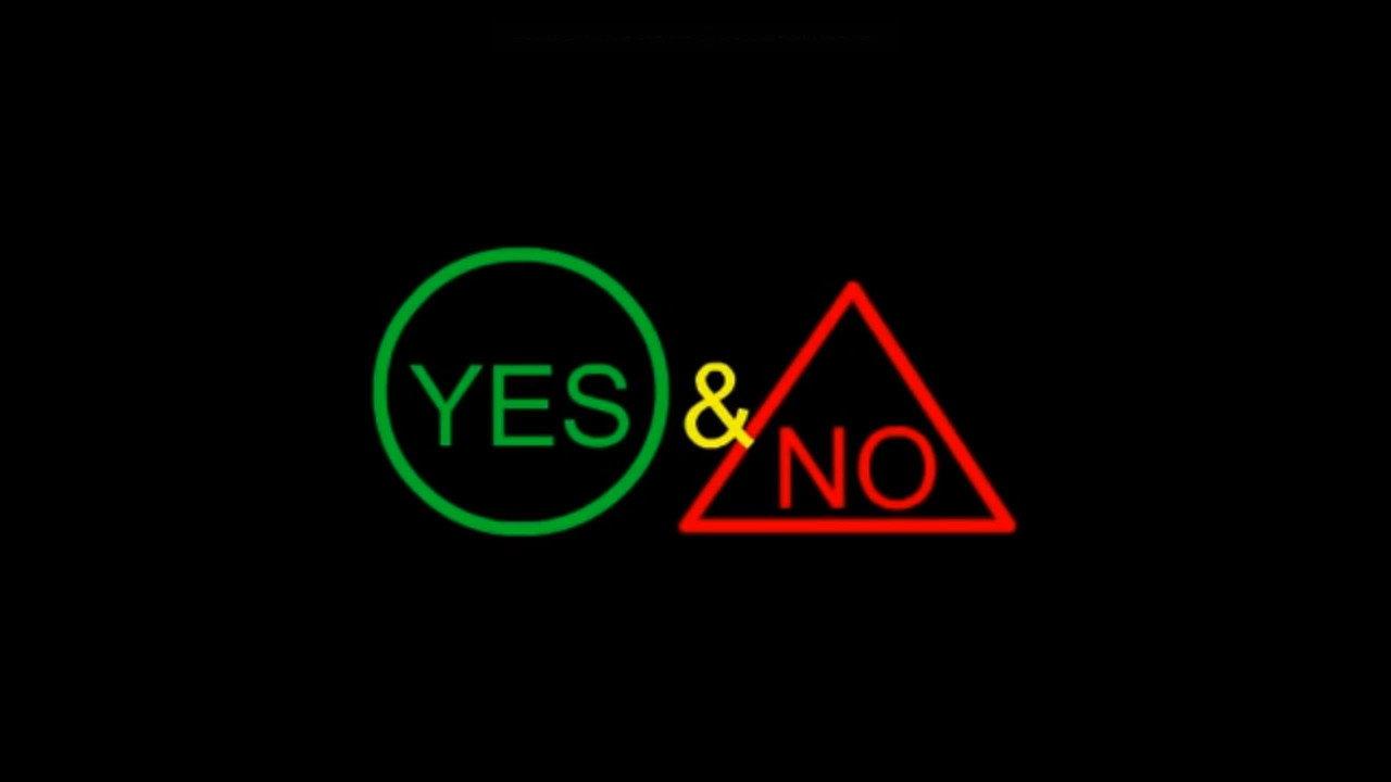 Yes & No backdrop