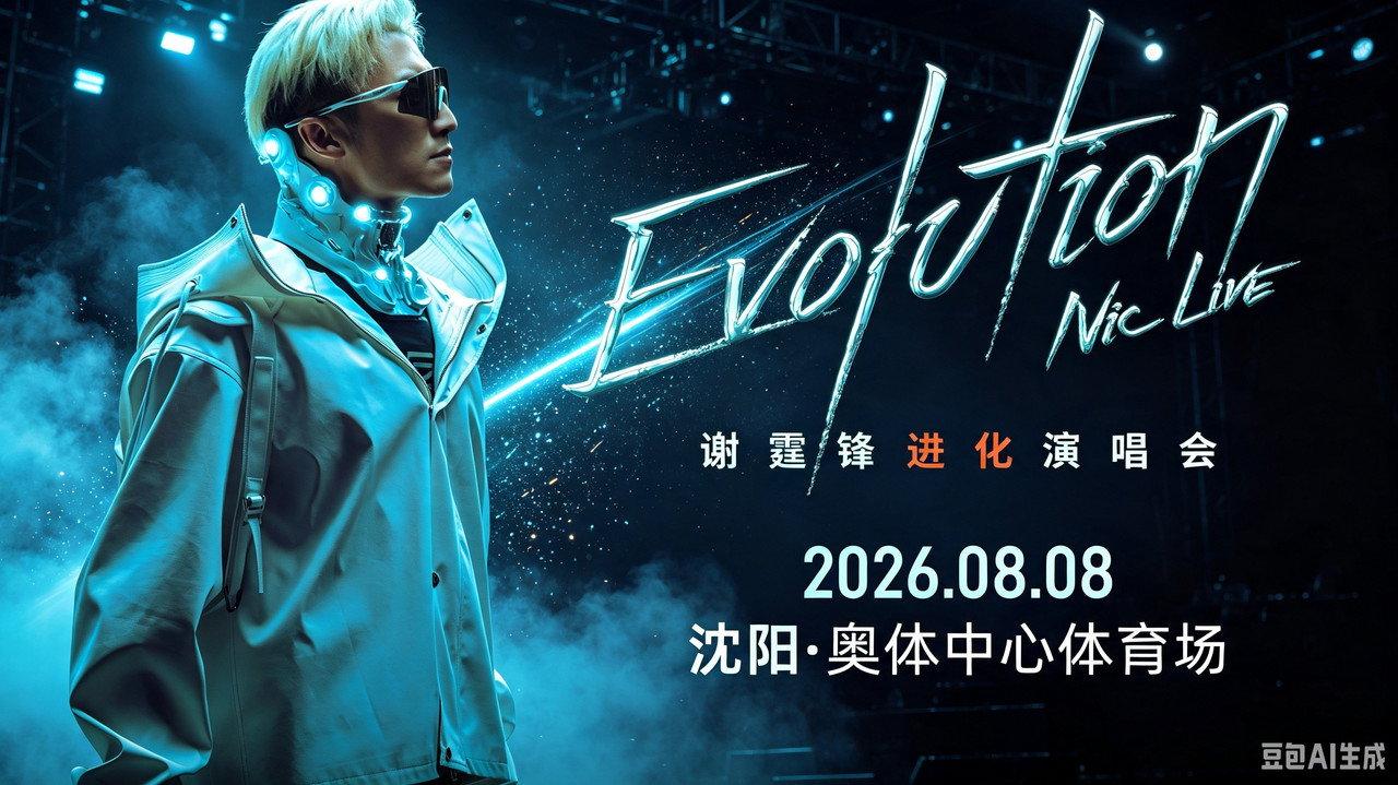谢霆锋「Evolution Nic Live 进化」演唱会・沈阳站 backdrop