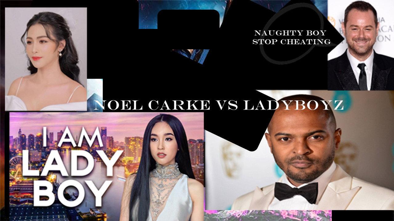 Noel Clarke vs Ladyboys backdrop