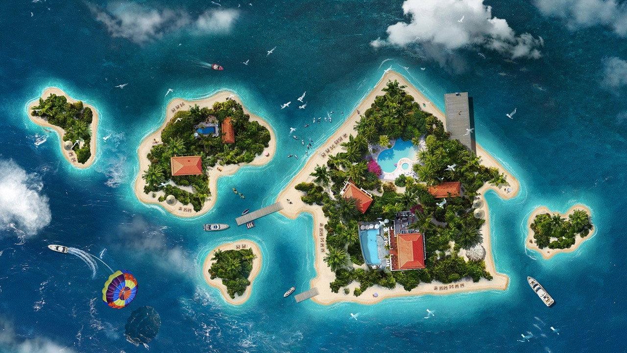 Island Life backdrop