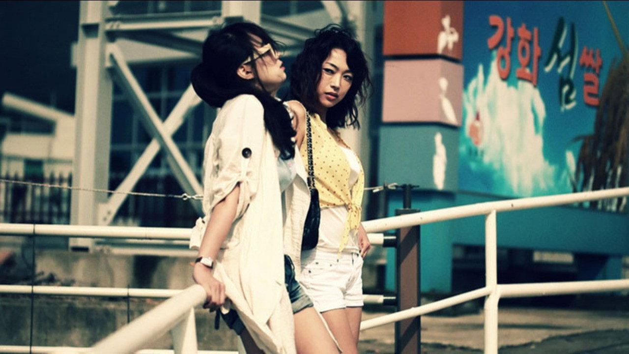 A Beach With A View - Two Women backdrop
