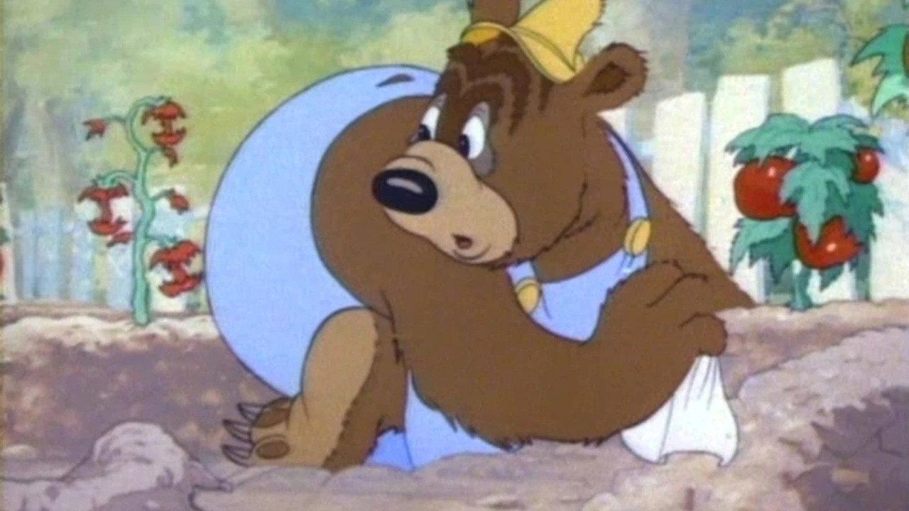 Barney Bear's Victory Garden backdrop