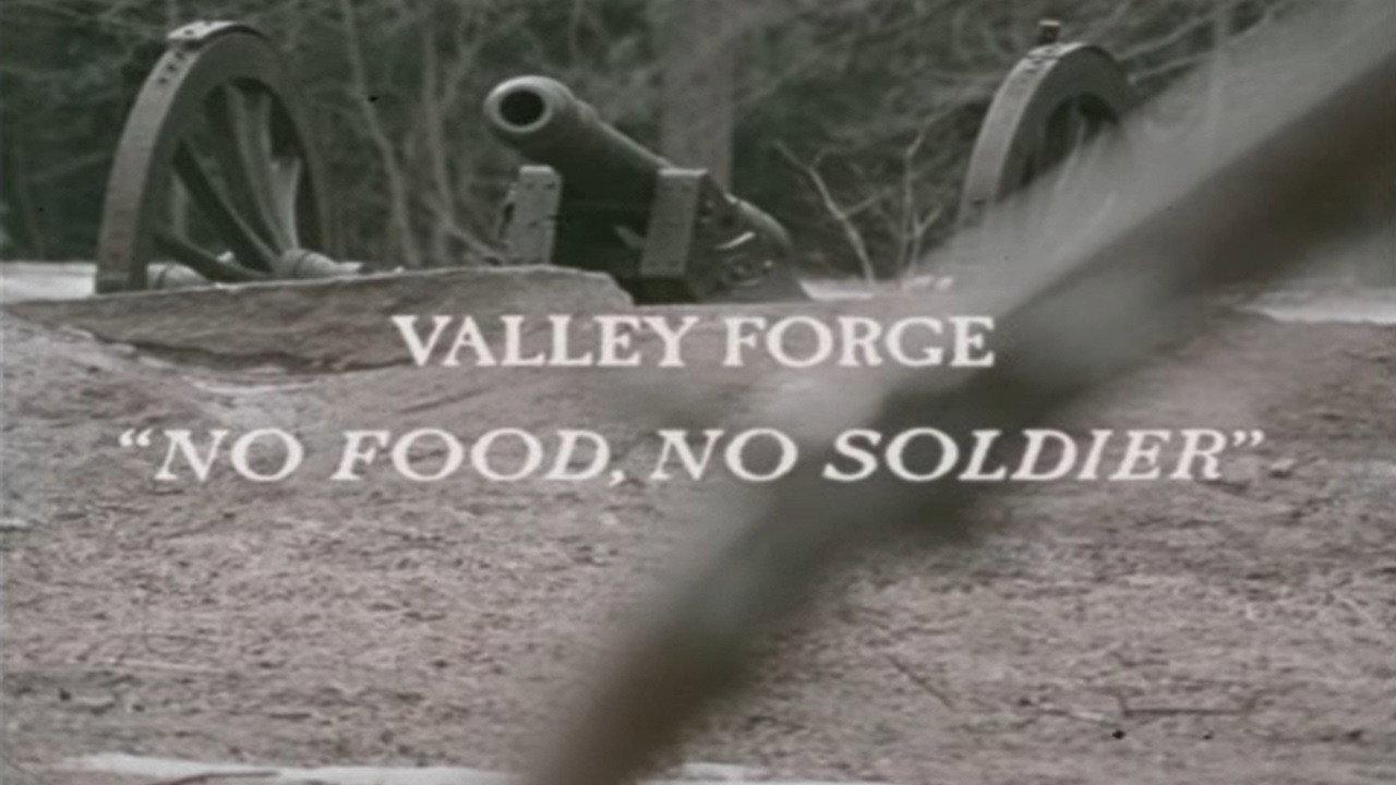 Valley Forge: "No Food, No Soldier" backdrop