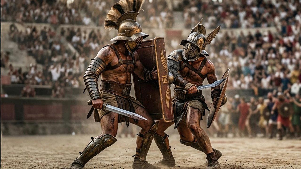 Au coeur de l'arène : la vérité sur les jeux romains backdrop