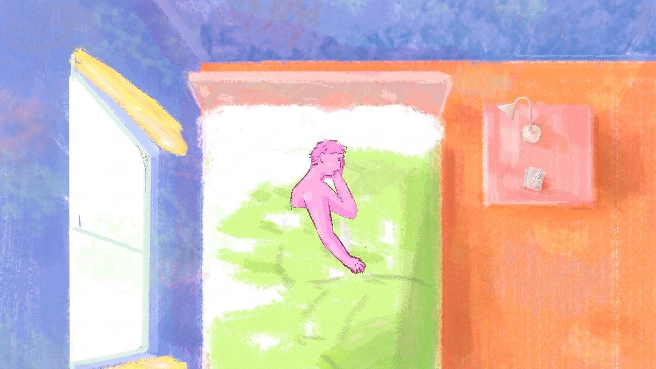 She backdrop