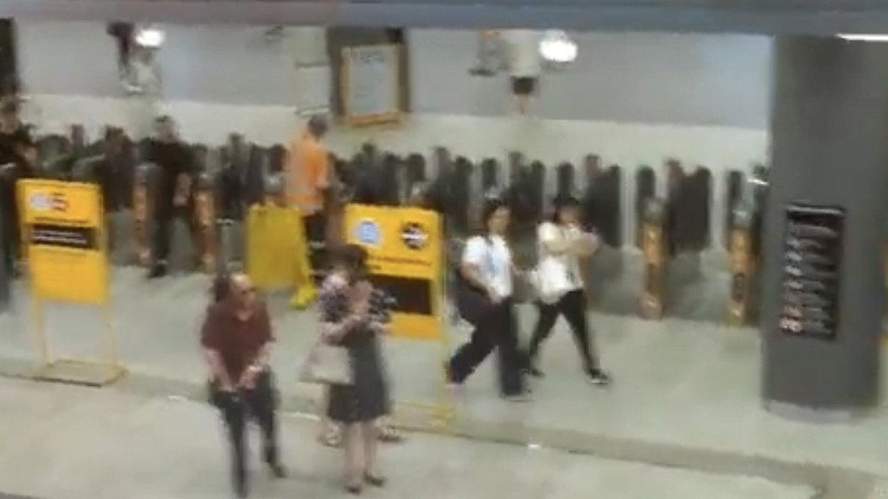 People Passing By backdrop