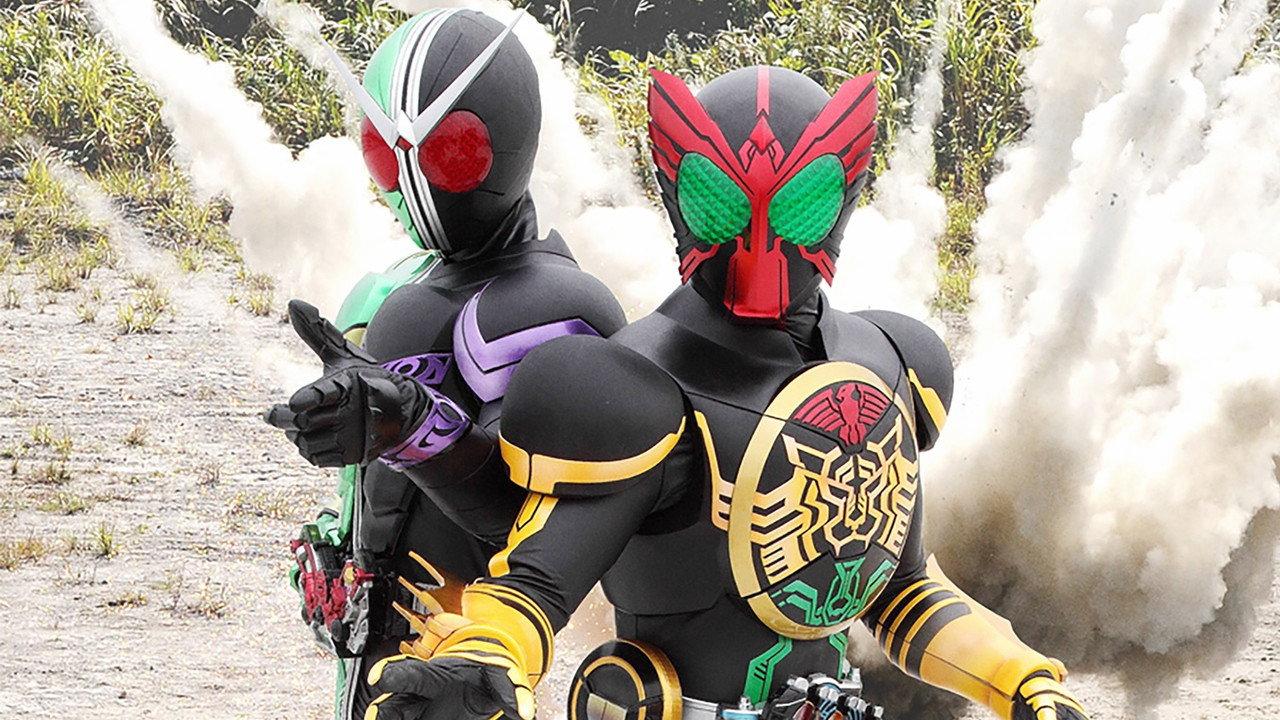 Kamen Rider × Kamen Rider OOO & W Featuring Skull: Movie Wars Core backdrop
