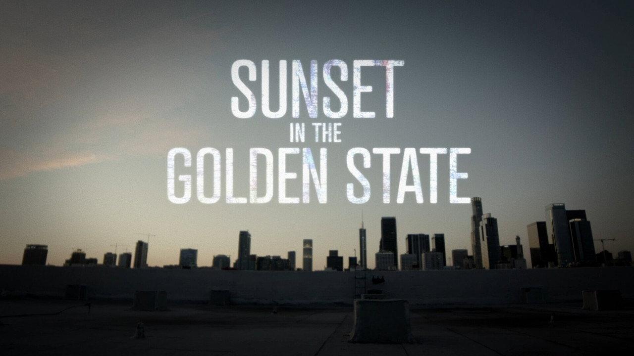 Sunset in the Golden State backdrop