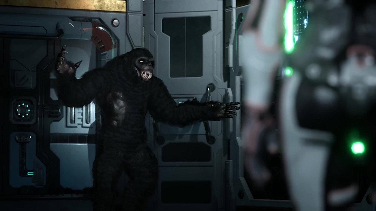 Bigfoot vs Krampus backdrop