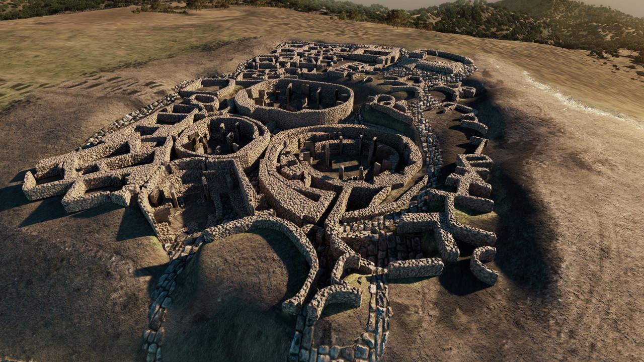 Stone Age Temple Mystery backdrop