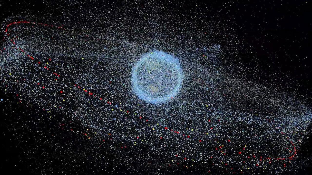 Space Junk 3D backdrop