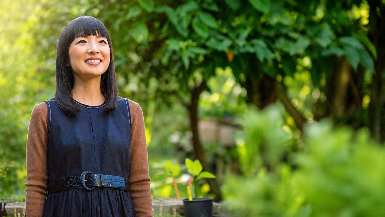 Sparking Joy with Marie Kondo backdrop