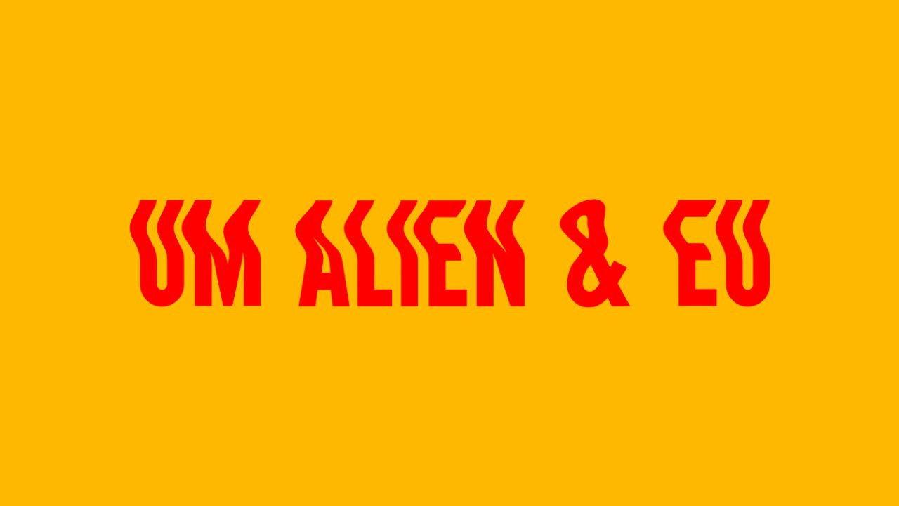 An Alien & Me backdrop