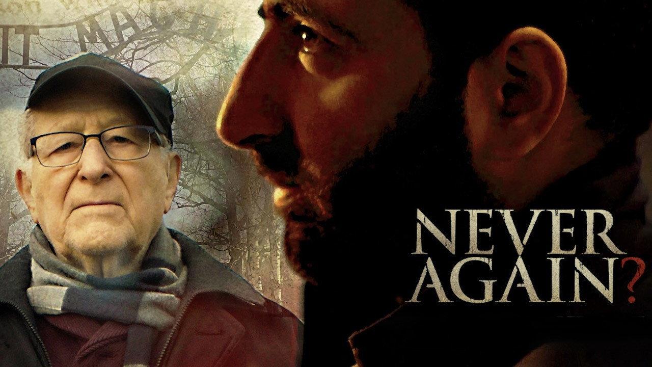 Never Again? backdrop